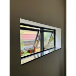 CỬA SỔ MỞ HẤT 2 CÁNH  NHÔM KÍNH TOSTEM 