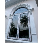CỬA SỔ NHÔM MAXPRO UỐN VÒM 2 CÁNH MỞ QUAY