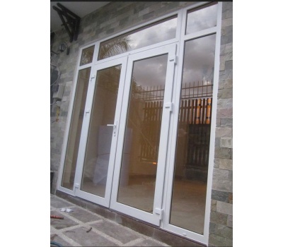 CỬA uPVC 2 CÁNH LIÊN KẾT VÁCH KÍNH