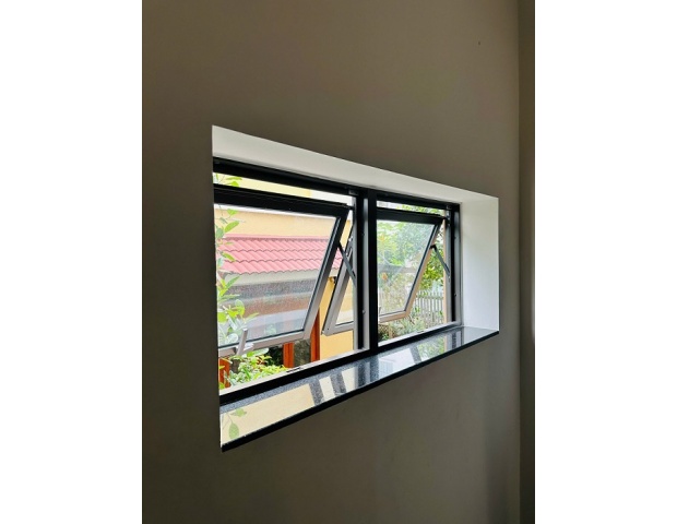CỬA SỔ MỞ HẤT 2 CÁNH  NHÔM KÍNH TOSTEM 